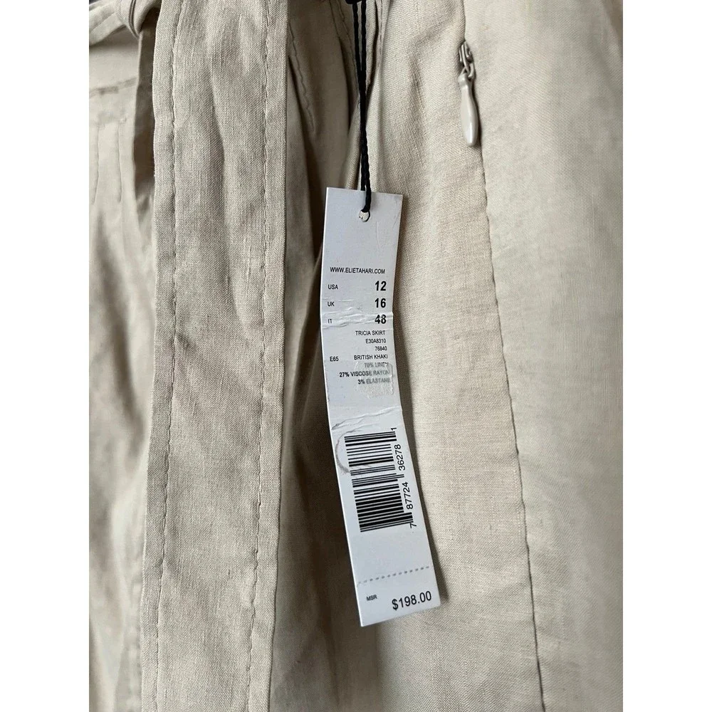 Elie Tahari‎ khaki dress skirt size 12 NWT